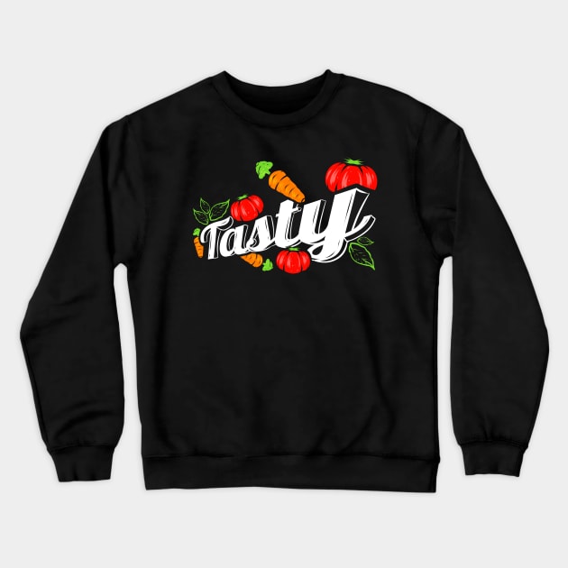 Vegetables Are Tasty - Vegetarians And Vegan Crewneck Sweatshirt by SinBle